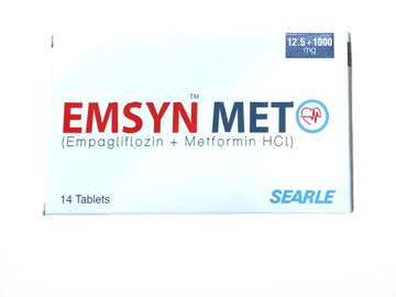 Picture of Emsyn Met 12.5/1000mg Tab 7x2s
